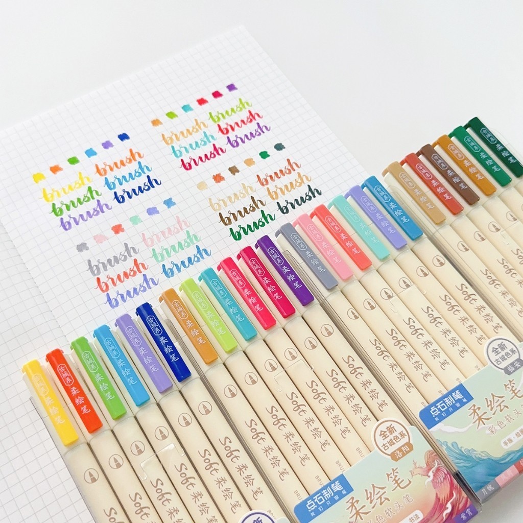 

SURABAYA Winzige Set 6 Pena Stabilo Aesthetic Highlighter Warna Soft Lembut Sketch Marker Pen Art Painting Spidol Pastel Pcs Soft Brush Pen Calligraphy Pen Aesthetic Vintage Brush