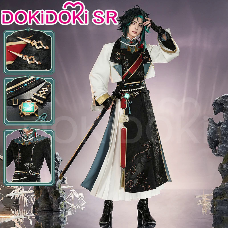Xiao Doujin Cosplay Costume Game Genshin Impact Cosplay Xiao Cosplay Men Chinese Style Doujin Costum