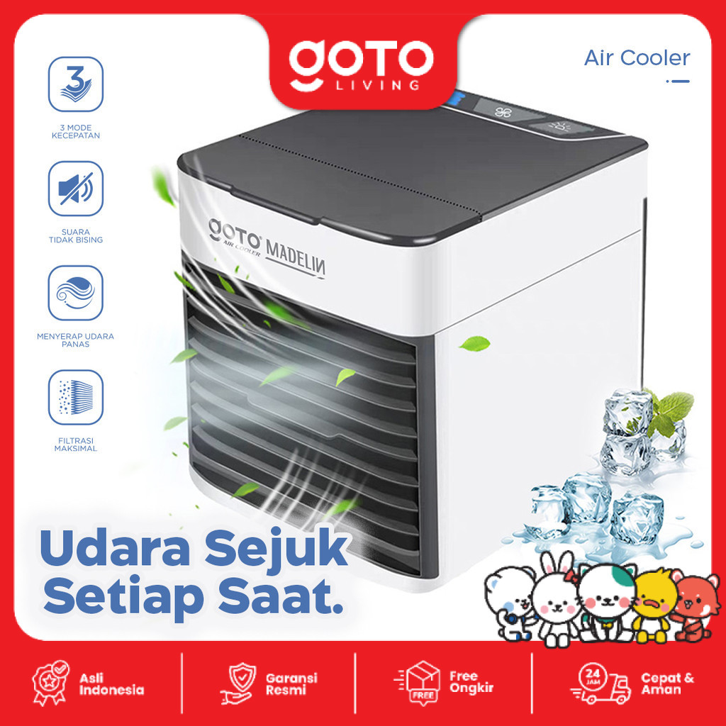 Goto Madelin Air Cooler AC Mini Kipas Pendingin Ruangan Portable
