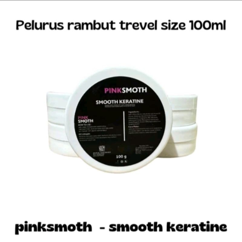 Smothing Keratin Rambut Pinksmoth Travel Size 100ML- PINK SMOOTH Keratin