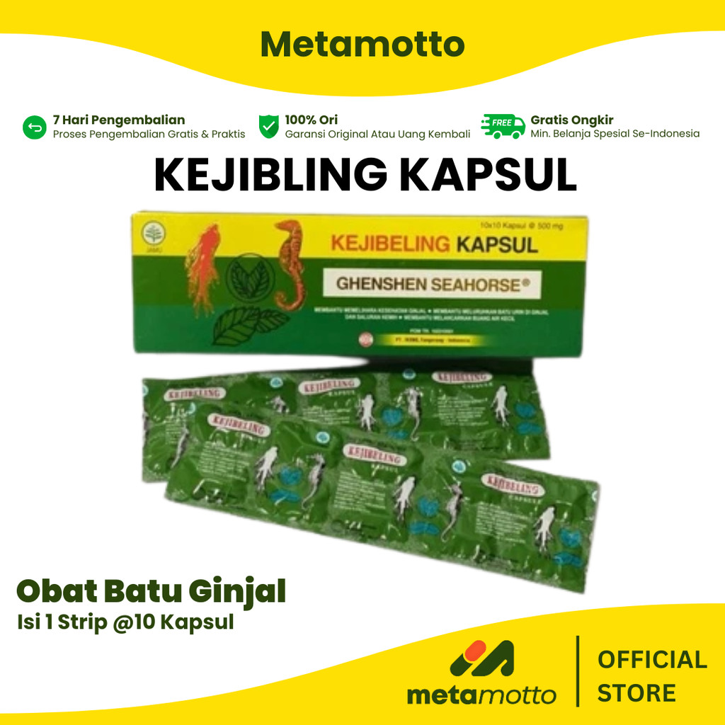 

KEJIBELING KAPSUL PELURUH BATU URIN 1 STRIP @10 KAPSUL - Metamotto