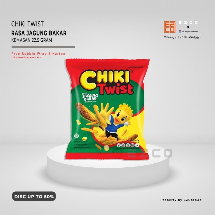 

CHIKI TWIST RASA JAGUNG BAKAR / ROASTED CORN KEMASAN 22.5 GRAM