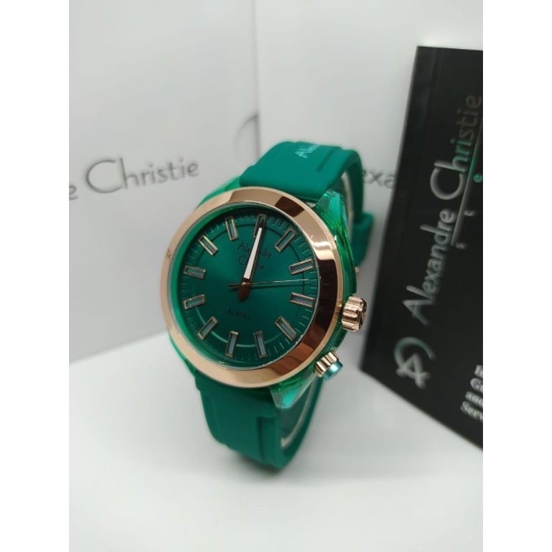 JAM TANGAN WANITA ALEXANDRE CHRISTIE 2928 AC 2928 AC2928 RUBBER ORIGINAL