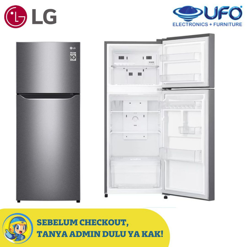 PROMO SPESIAL LG GNB202SQIB KULKAS LEMARI ES 2 P SMART INVERTER KOMPRESSOR