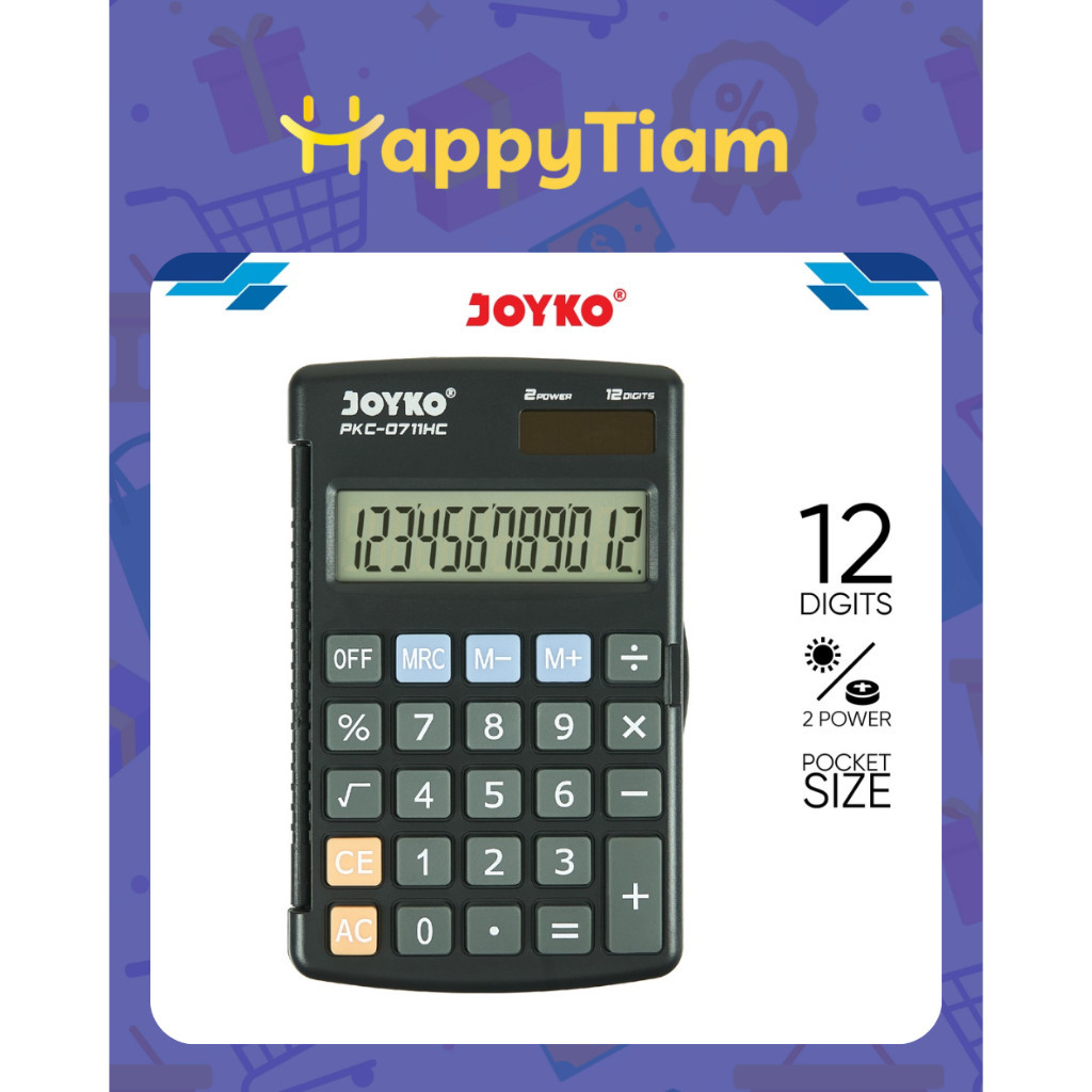 

KALKULATOR JOYKO PKC-0711HC 12 DIGITS CALCULATOR AWET DESKTOP MESIN HITUNG KECIL