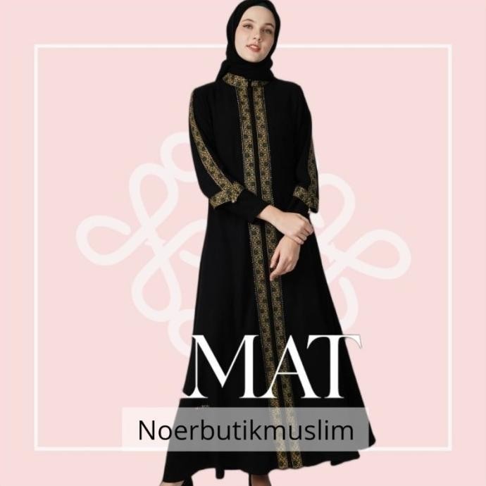 Hikmat Fashion Original A2282 Abaya Hikmat Noerbutikmuslim Gamis Vick