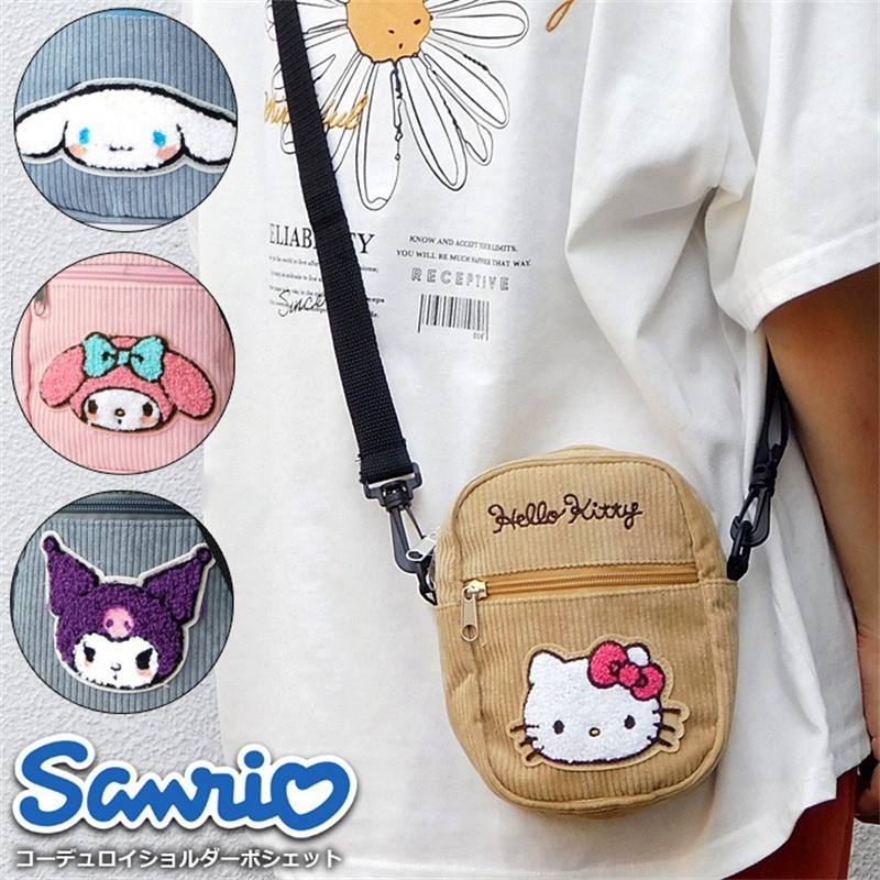 Sanrio Corduroy Bag | tas sanrio corduroy