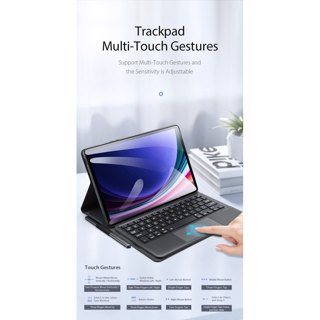 CASING KEYBOARD DUX DUCIS SAMSUNG TAB S9 FE PLUS / TAB S9 FE CASE