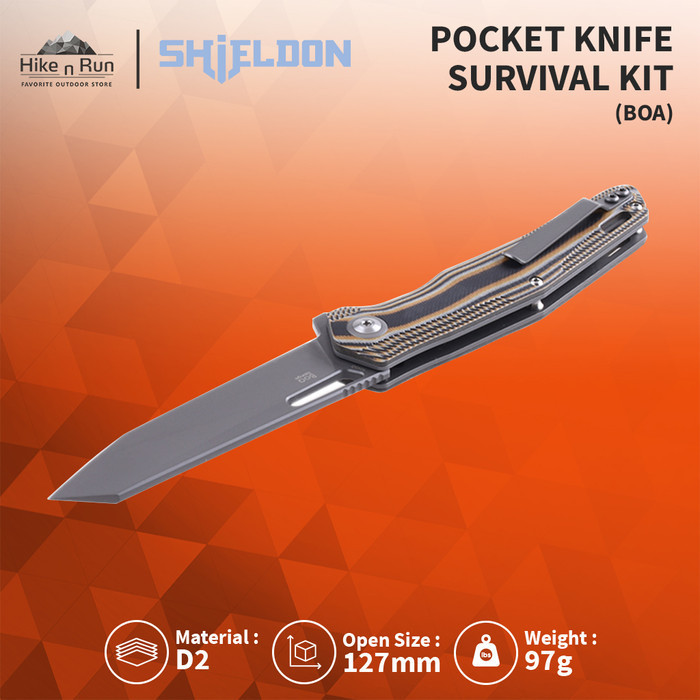 Pisau Lipat Shieldon Boa Pocket Knife 9043G