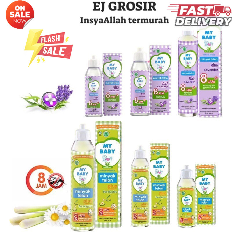 Promo MY BABY Minyak Telon Plus Eucalyptus | Minyak Telon Lavender | Minyak Telon Plus Longer Protection | Minyak Telon | Minyak Telon Baby