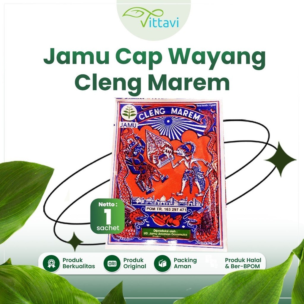 

Sachet Jamu Pegel Linu Cleng Marem Cap Wayang/Becak Dasamuka (1 pcs)