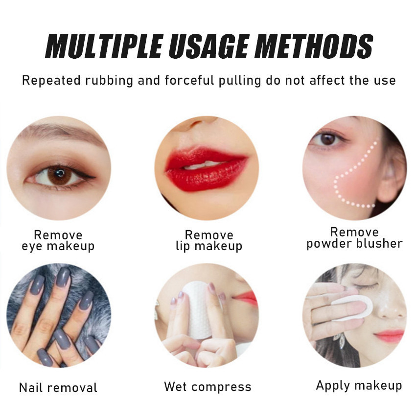 RB 1200Pcs Cotton Pad Kapas Toner Bulat Kapas Pembersih Wajah Facial Cotton Pads Kapas Wajah Kapas