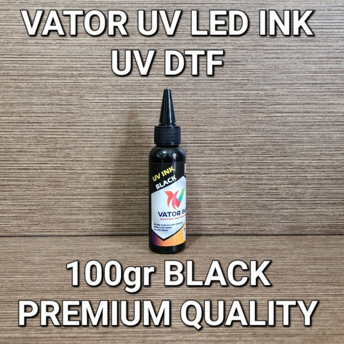 

[Promo] Tinta UV LED Vator 100gr Print UV DTF Film Printer Hard Soft Ink - Hitam