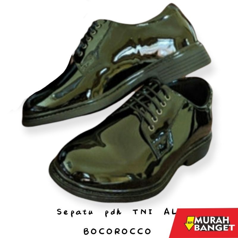 Sepatu pdh- SEPATU PDH TNI AL / SEPATU PDH KILAP JATAH TNI AL BOCOROCCO