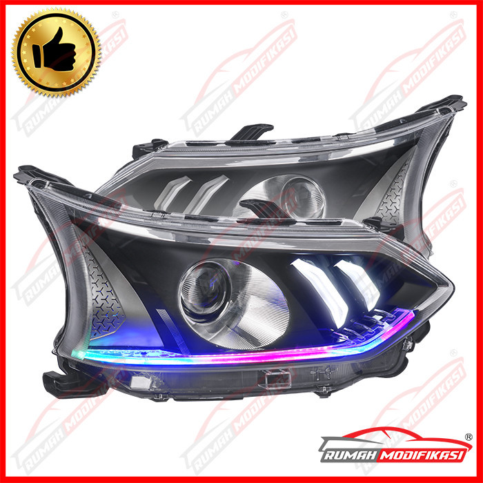 HEADLAMP - TOYOTA AVANZA 2016 -2018 - LIGHT BAR - BILED - FULL RGB
