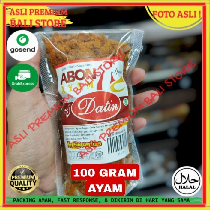 

OLEH OLEH MAKANAN CEMILAN CAMILAN SNACK KULINER KHAS ASLI ORI ORIGINAL BALI ABON AYAM 100 GRAM GR