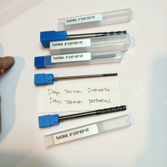 tokiwa endmil Widia panjang 12mm 4f endmil long 100mm Edmil carbide endmil carbide