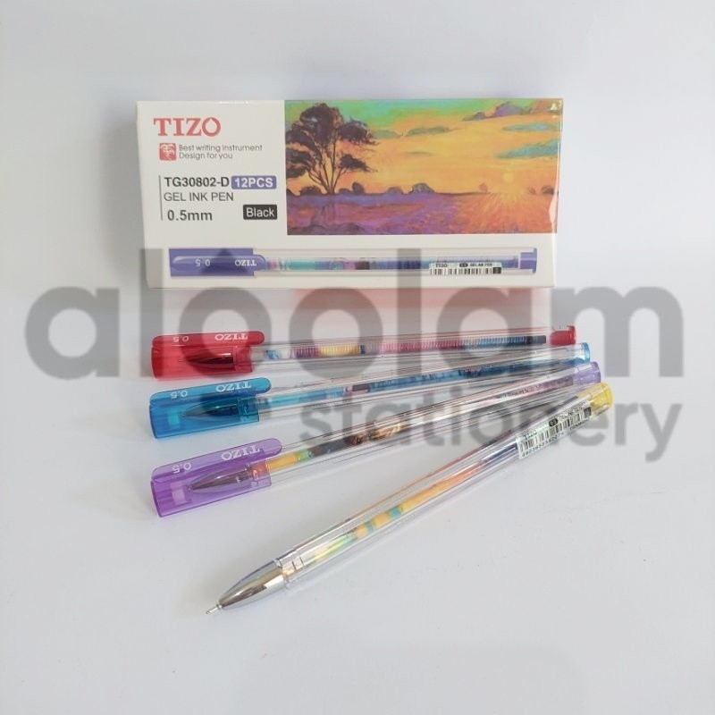 

ECER ( 1 BIJI ) Pulpen Tizo 0.5 mm Gel Pen Tizo 0.5mm