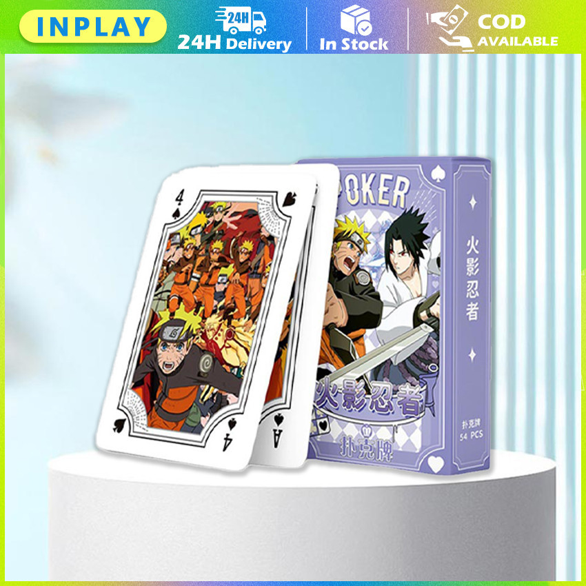 54Pcs Kartu Naruto Remi Poker / Kartu Mainan Naruto Set Card Game Naruto