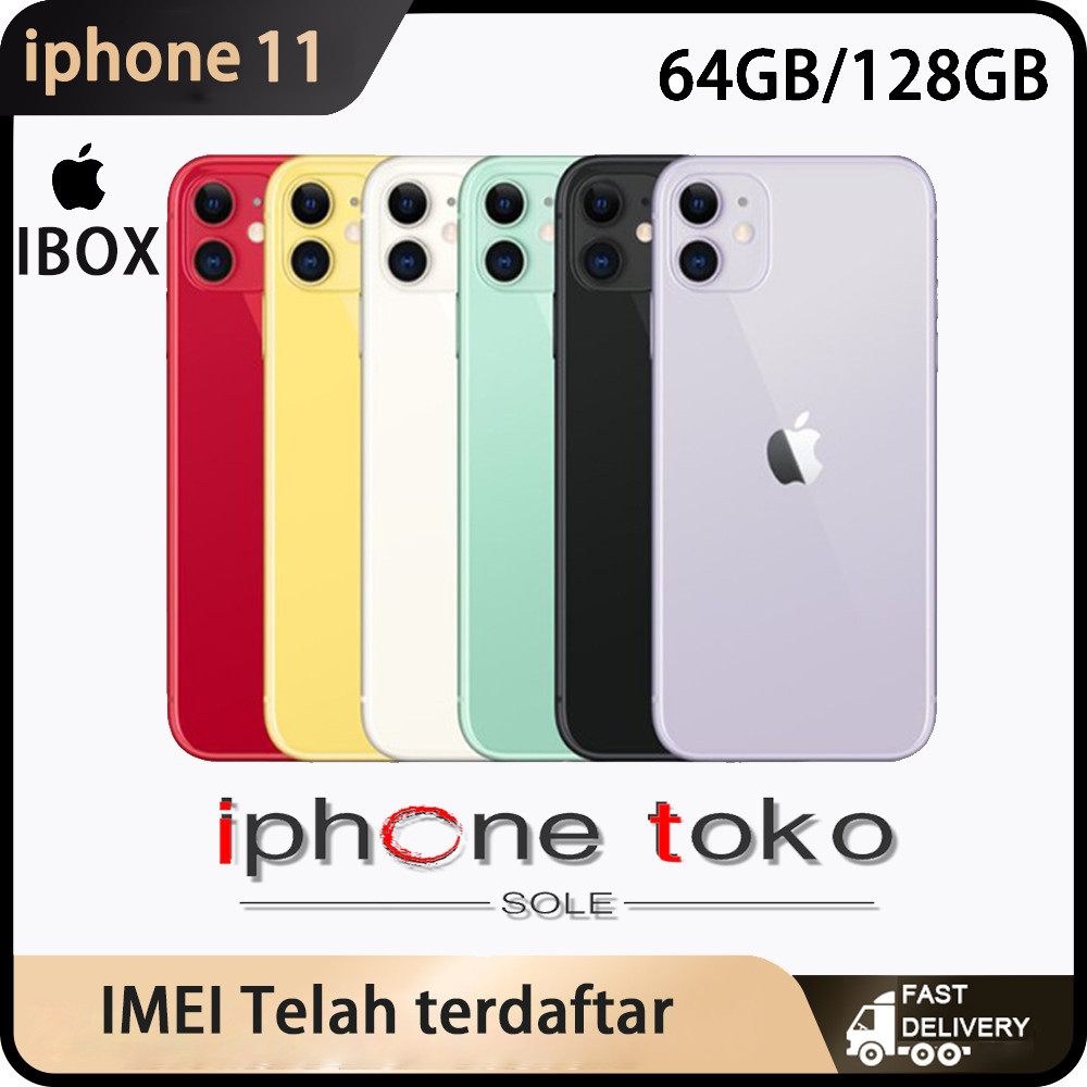 IBOX APPLE iphone 11 128GB/64GB Second ORIGINAL 100% | MULUS NORMAL FULLSET Kondisi Perfect