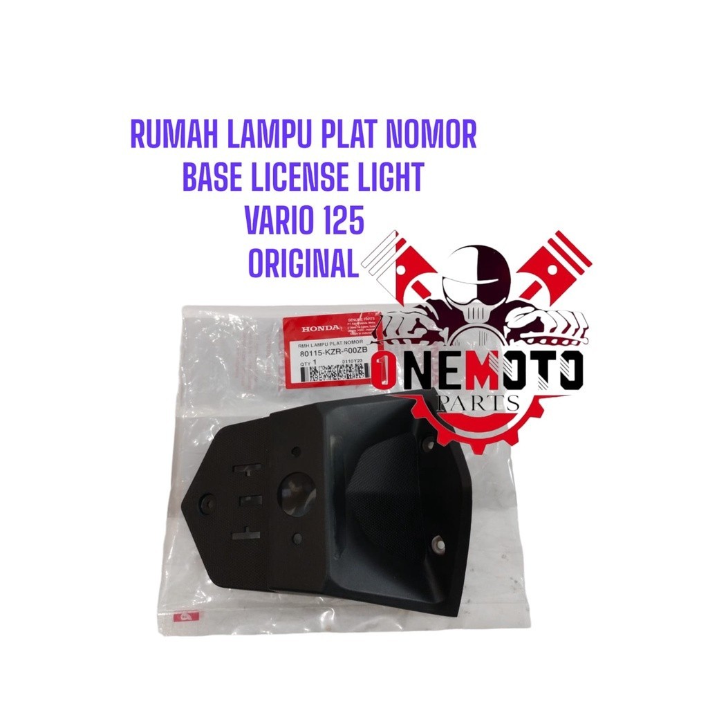 RUMAH LAMPU PLAT NOMOR BASE LICENSE LIGHT VARIO 125 80115-KZR-600ZB