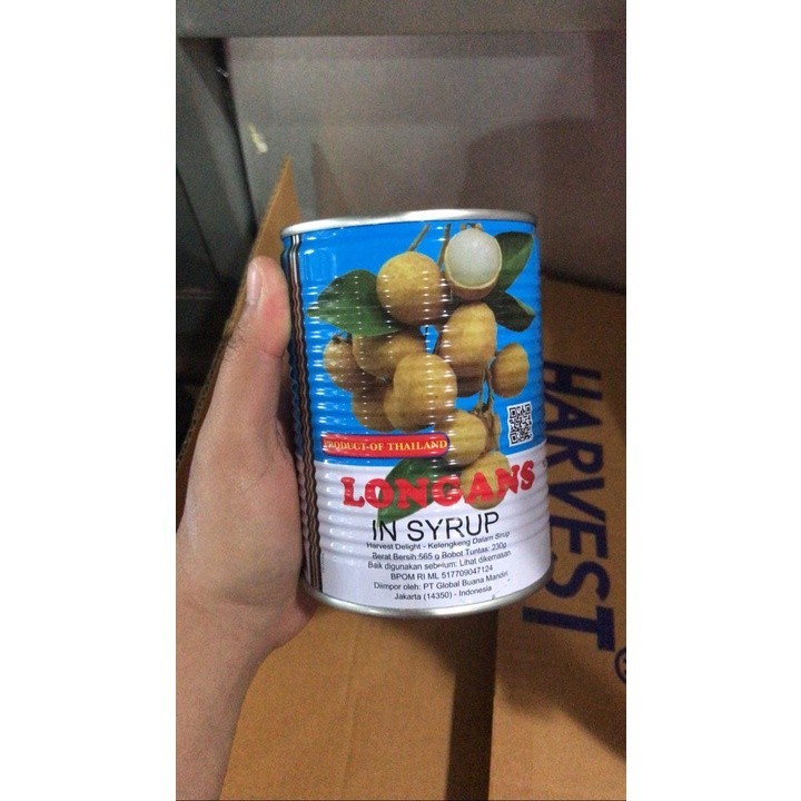 

Longan Kaleng HARVEST DELIGHT / Longans in Syrup / Lengkeng Kaleng