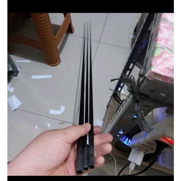 bahan carbon blank joran 120 cm new kilap hollow label putih 120 centimeter