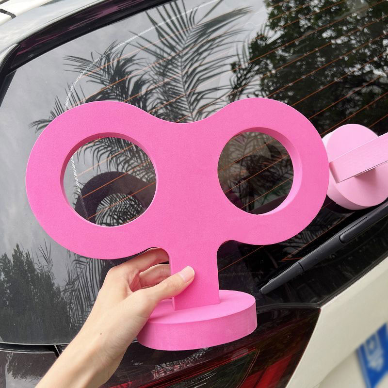 toko dako✿Hiasan mobil/hiasan atap/Stereo Angin Besar/3d Lucu Mesin Jam Mini Lucu Universal Mobil Ba