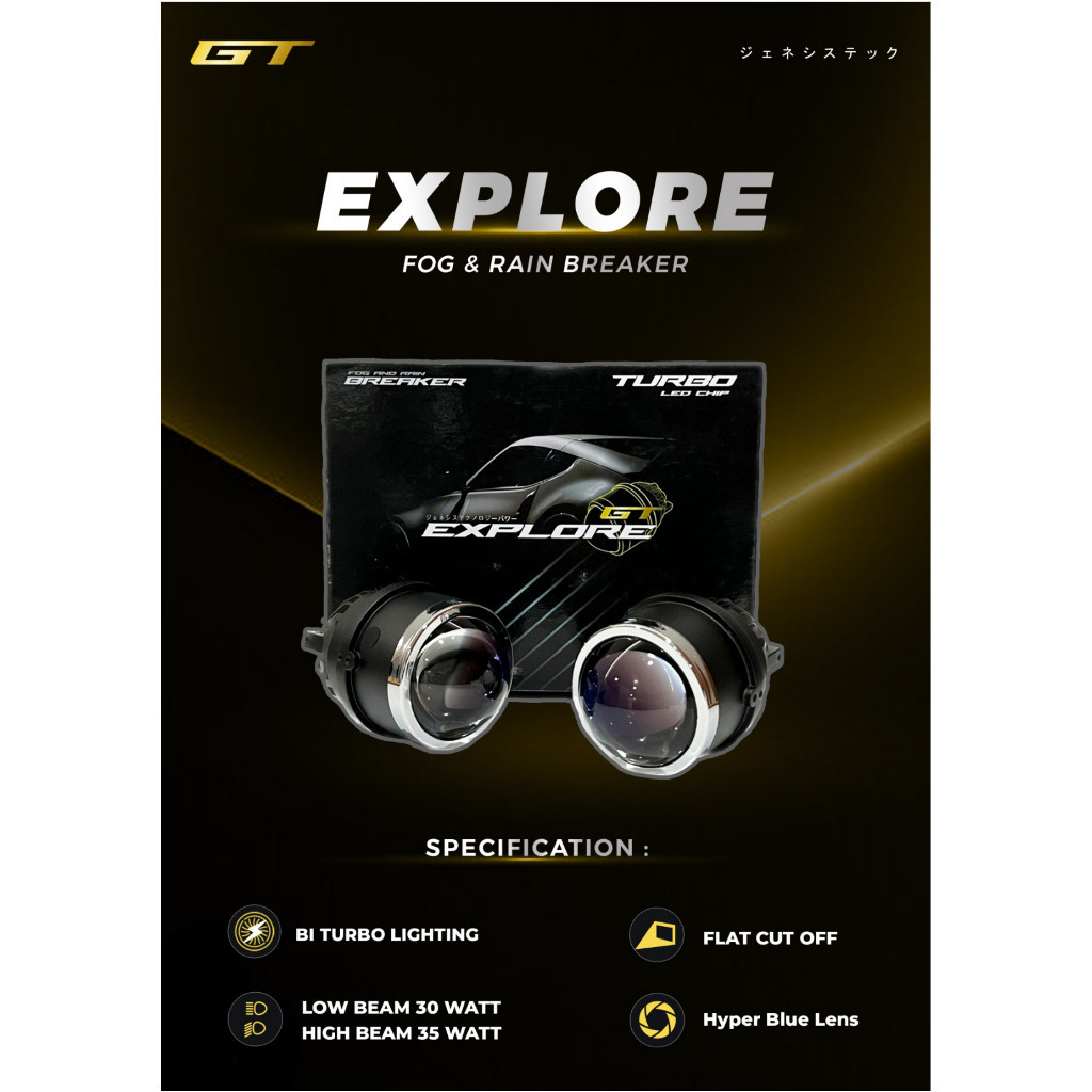 GENESISTECH FOGLAMP BILED PROJECTOR 3INCH