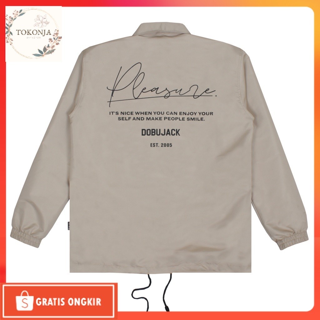 Jaket terkini / Dobujack Coach Jacket People Khaki