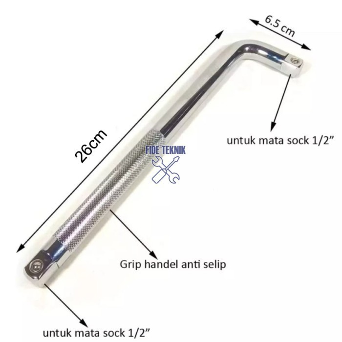 IWT Japan gagang stang sok shock L handle Drive 1/2 x 10 inch 250mm