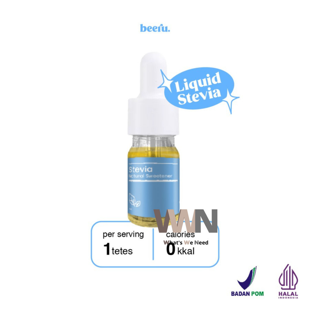 

Beeru Stevia Natural Sweetener 5mL - Pemanis Alami Tanpa Kalori