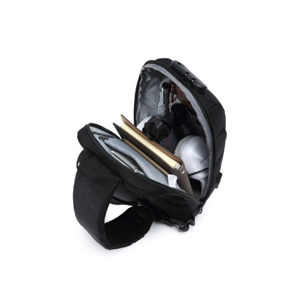 promo ✨ -OZUKO 9223 Tas Selempang Pria Tas Slempang ANTITHEFT Tas Pria - Merah, 9223