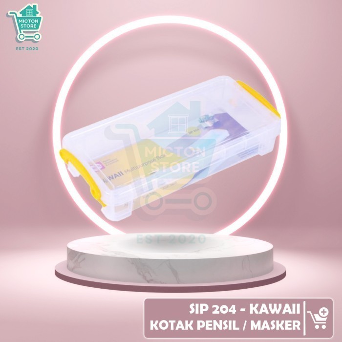 

BIGTON Shinpo SIP 204 Kawaii Kotak Masker Pensil Alat Tulis P3K Serbaguna Sealware Rapat Kedap Anti Udara Angin Plastik Berkualitas Murah Tahan Lama Anti Pecah Kontainer Toples Penyimpanan Dapur Rumah Wadah Tempat Botol Keranjang Peralatan Makan Masak