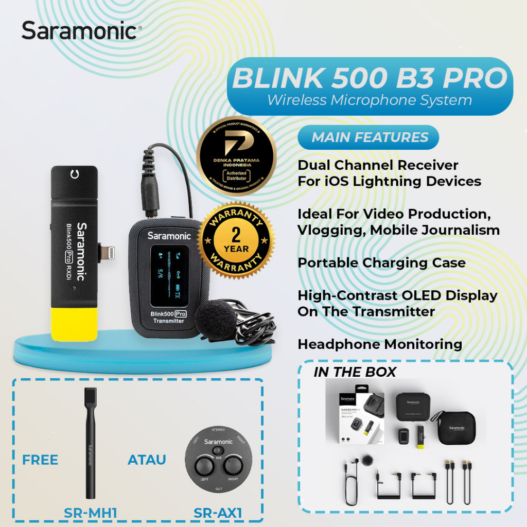 SARAMONIC Blink 500 B3 Pro Wireless Microphone System SARAMONIC