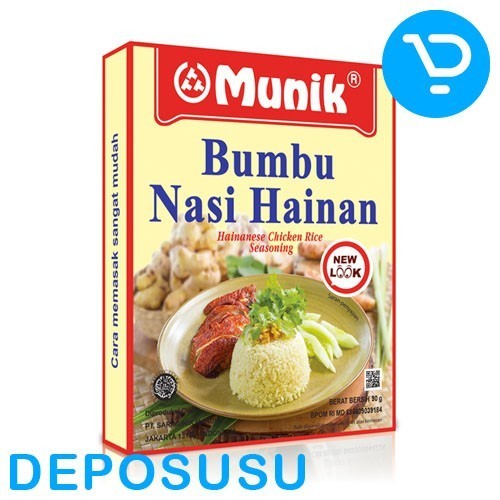 

New- MUNIK Bumbu NASI HAINAN 90g | Hainanese Chicken Rice | Nasi Hainam - Exp Date30.7.24