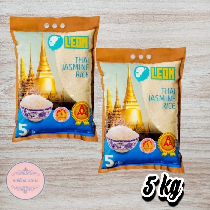 

Beras Leon Thailand Jasmine Rice Beras Thailand 5 Kg