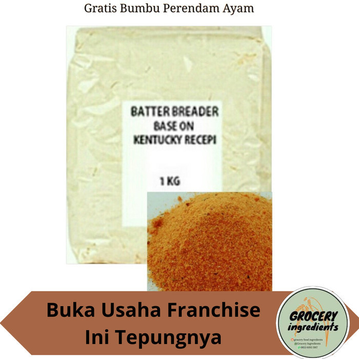 

BEST[SALE] Tepung kentuky 2,5kg / fried chiken flour / tepung fried chicken