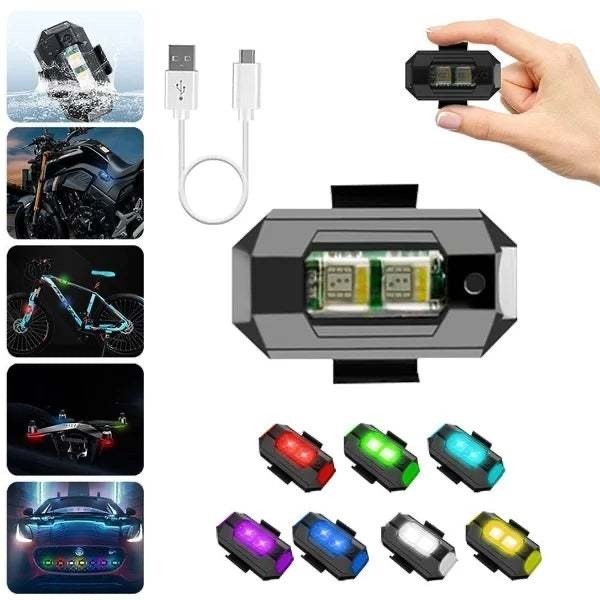 KeiKei Lampu Belakang Sepeda LED Kelap Kelip USB Rechargeable Anti Air Lampu Sepeda USB+Kabel cash