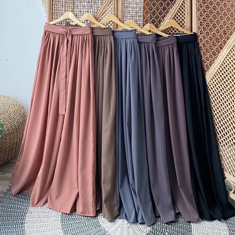 [NEW]  RETTA SKIRT Panjang 100 cm || Rok Payung || Rok Lebar || Rok Wolfis/Crinkle || Rok Jumbo || R