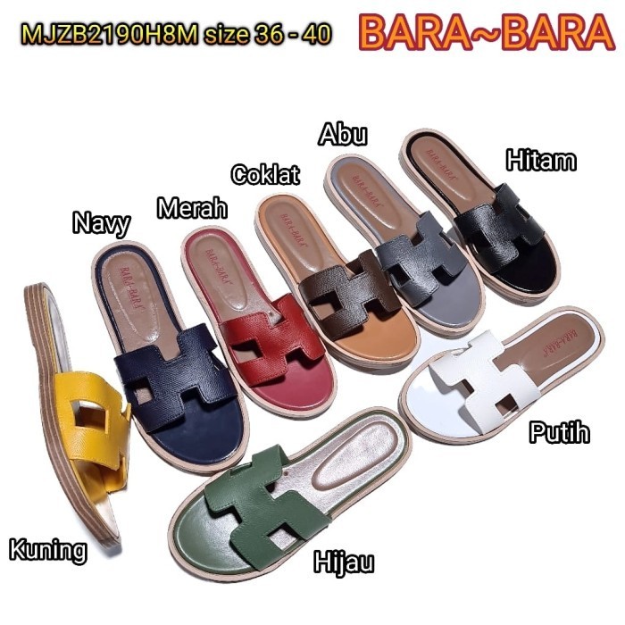 Murmer MJZB2190H8M BARA BARA ORIGINAL sandal wanita selop karet import