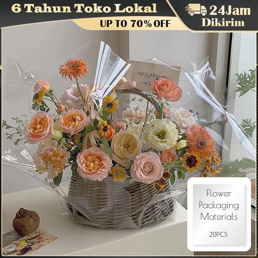 Kantong Plastik Mini Buket Mawar Rose / Plastik OPP Bunga / Kertas Bunga / Tas Pembungkus Buket / Pl