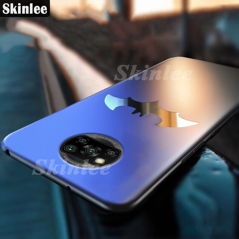 For Poco X3 NFC X7 Pro C85 Redmi 15C Hard Case Luxury Frosted Matte Back Slim Metal Bat man Non-slip