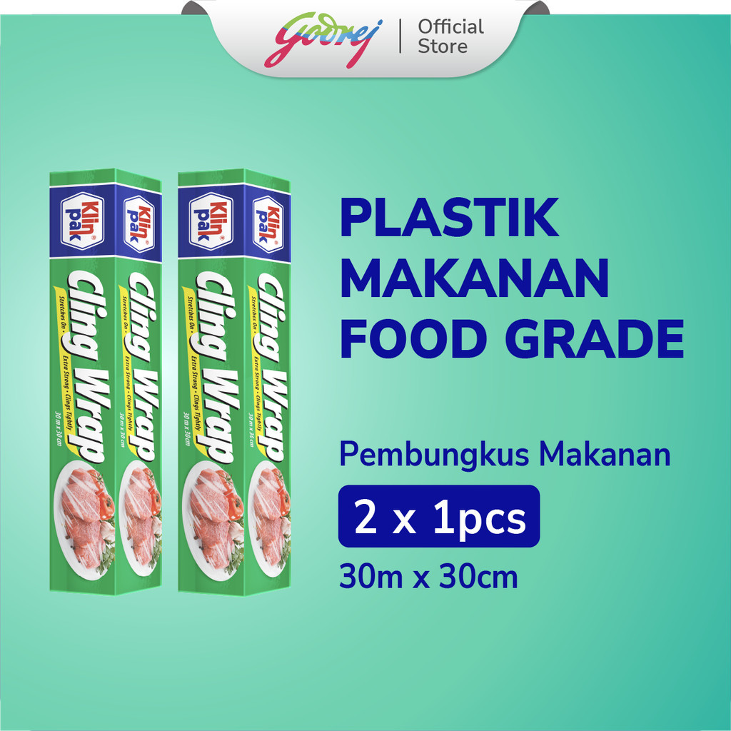 Klinpak Cling Wrap 30m x 30cm [2pcs] - Pembungkus Makanan