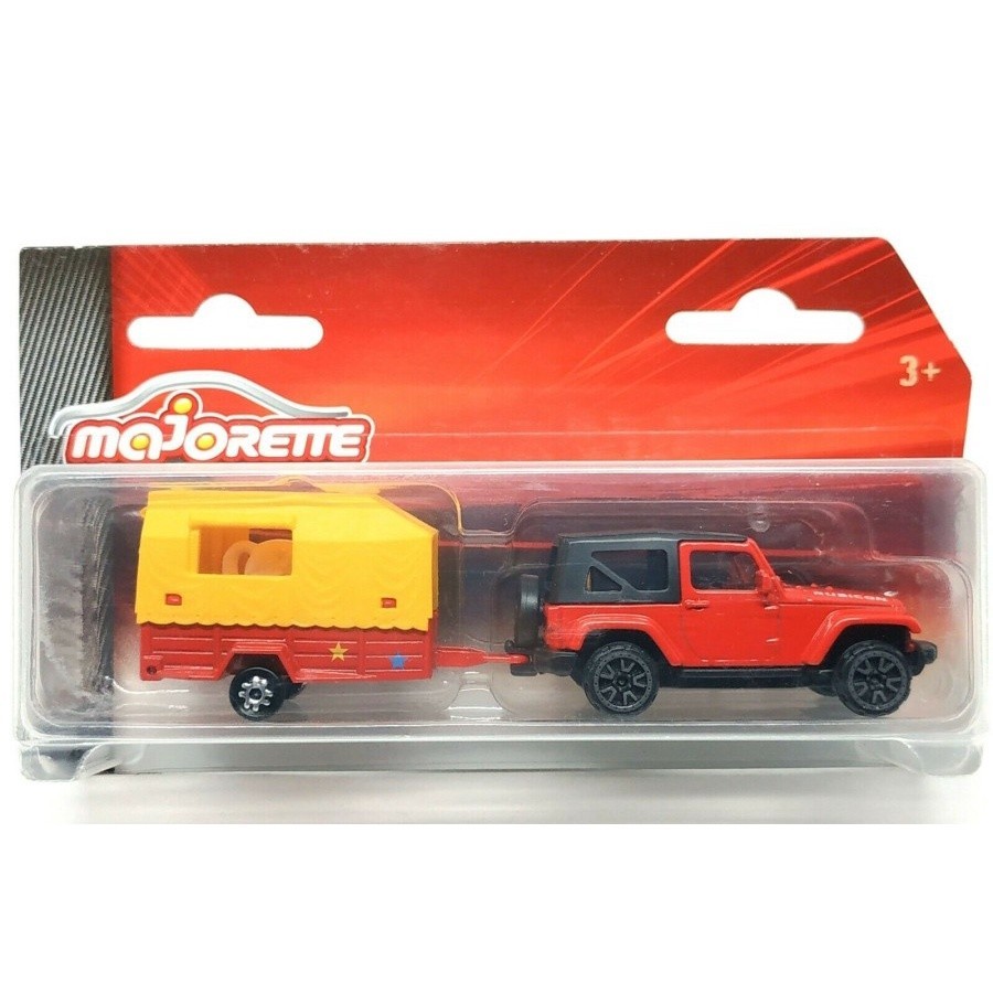 Majorette Trailer Rubicon Red & Horse Trailer ( kandang kuda )