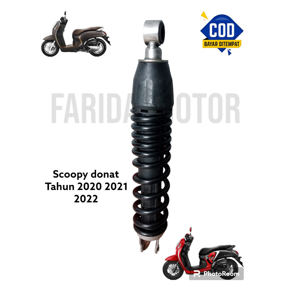 SOK SHOCK BREAKER HONDA SCOOPY FI TAHUN 2020 2021 2022 HITAM/SOK SCOOPY FI DONAT 2021 - SHOCK BELAKA