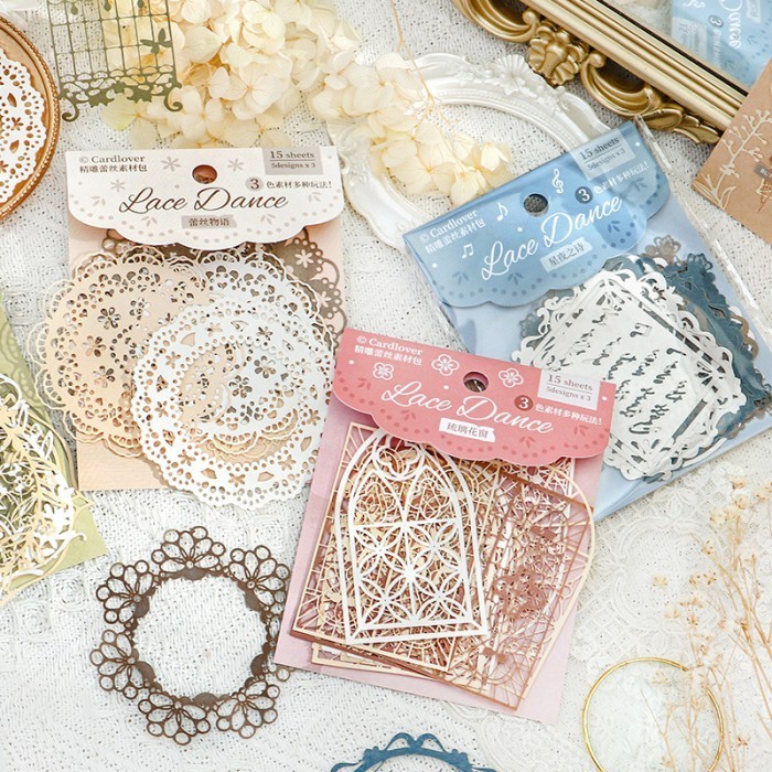 

Kertas Scrapbook Hias Renda LACE DANCE SERIES Aesthetic Kertas Craft Mading Journal Aesthetic