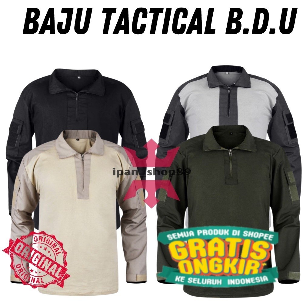 BAJU KAOS BDU TACTICAL TERLARIS/ jumbo big size besar
