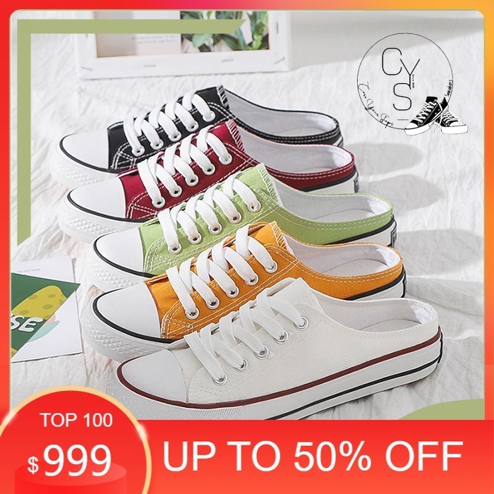 Promo Diskon - CYS Sepatu Sneakers Wanita Pria Sepatu Kasual Kanvas Fashion Style Sepatu Sekolah Cew
