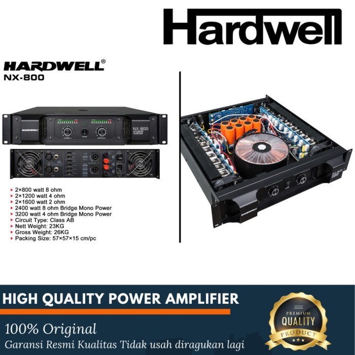 AGEN Power Amplifier Hard Well NX 800 Hard Well Nx 800 Nx800 nx 800 Original